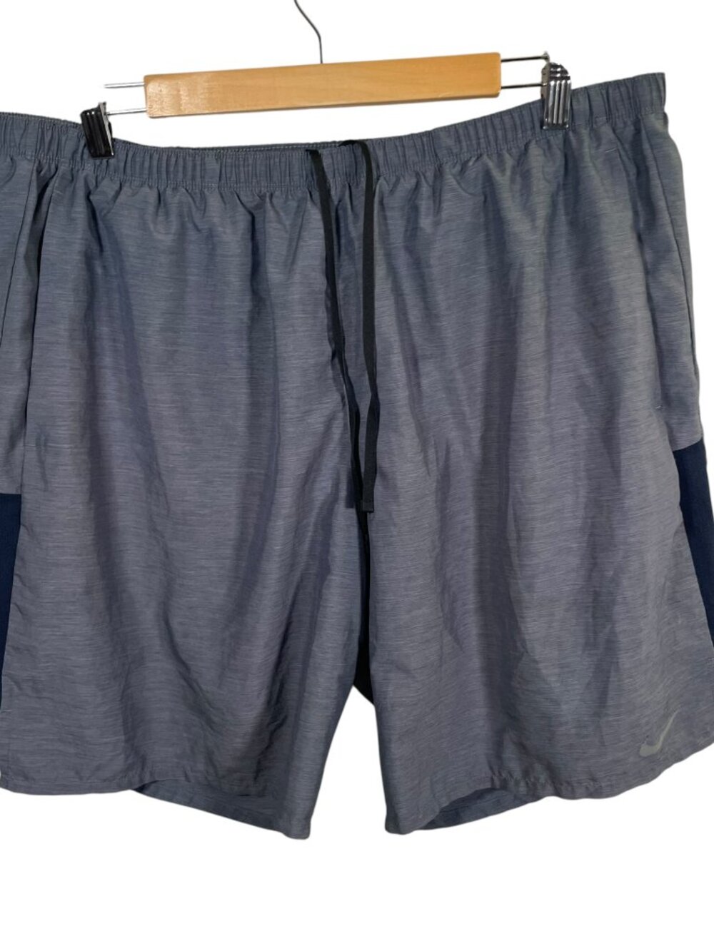 Nike Challenger Brief-Lined Running Shorts Mens 2XL Blue Gray Pockets